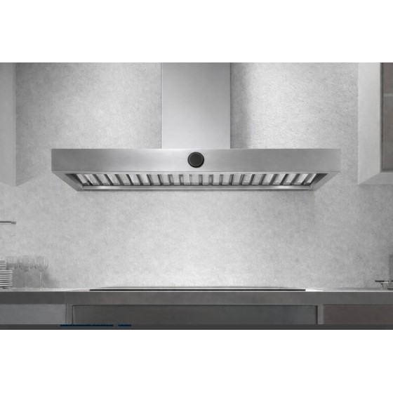 AIRFORCE AIRFORCE Vis Boxy IX/A/120 120cm Inox Απορροφητήρας Εντοιχιζόμενος Τζάκι